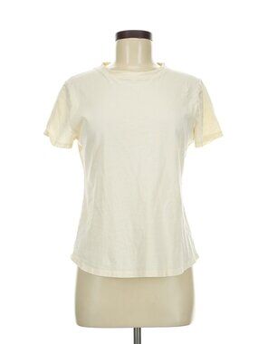 Tradlands Ivory 100% Cotton Crew Neck T-Shirt Size M Soft Basic Tee